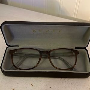 Bevel Mad Mensch 3675 HBM 52-18 made in Japan eyeglass frames tortoise gray
